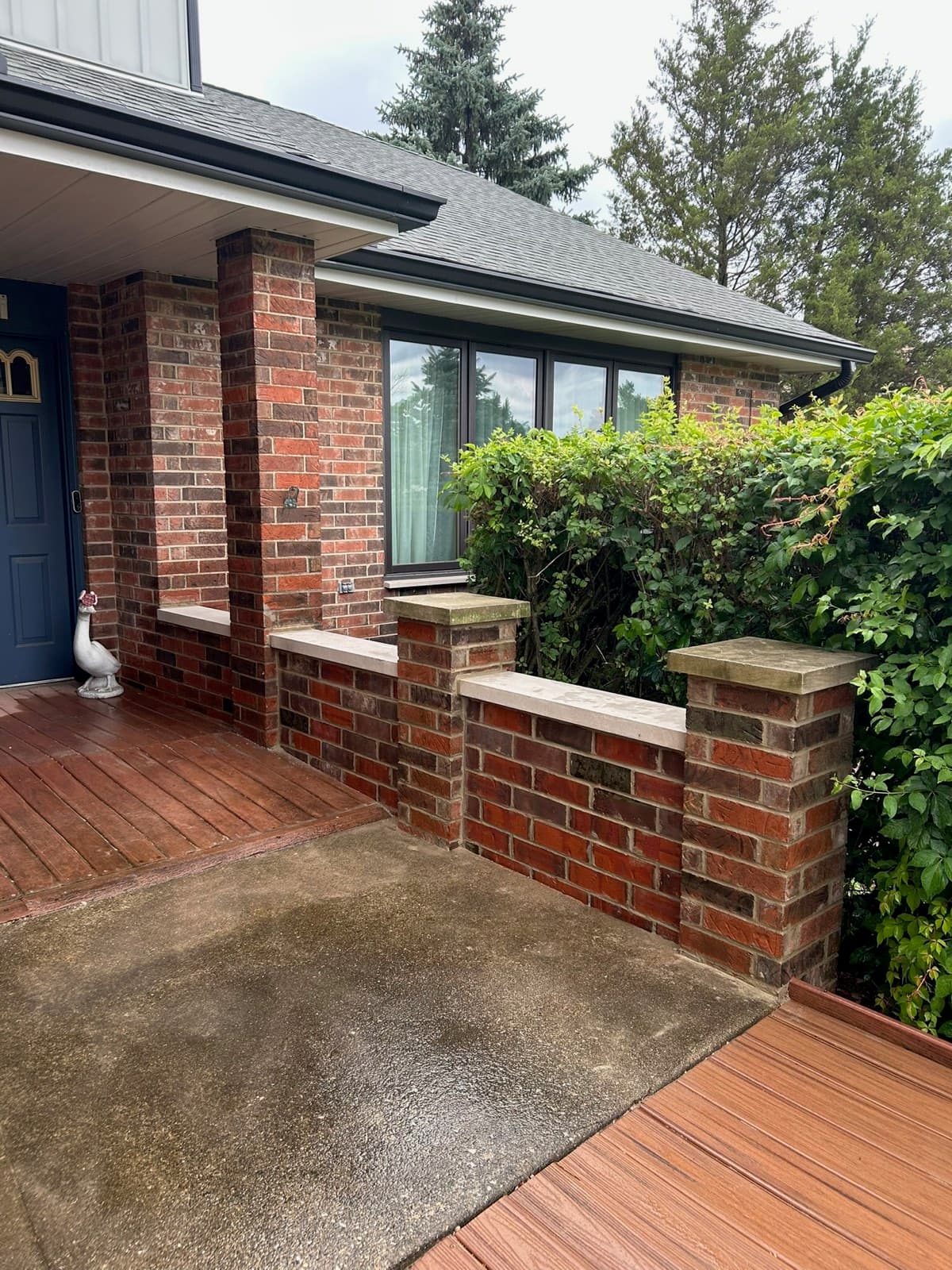 Brick Front Porch Restoration — after
