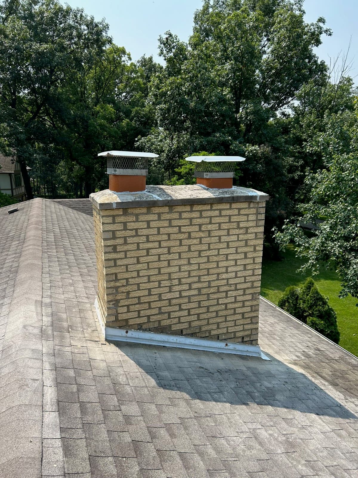 Brick Chimney Rebuild — completed