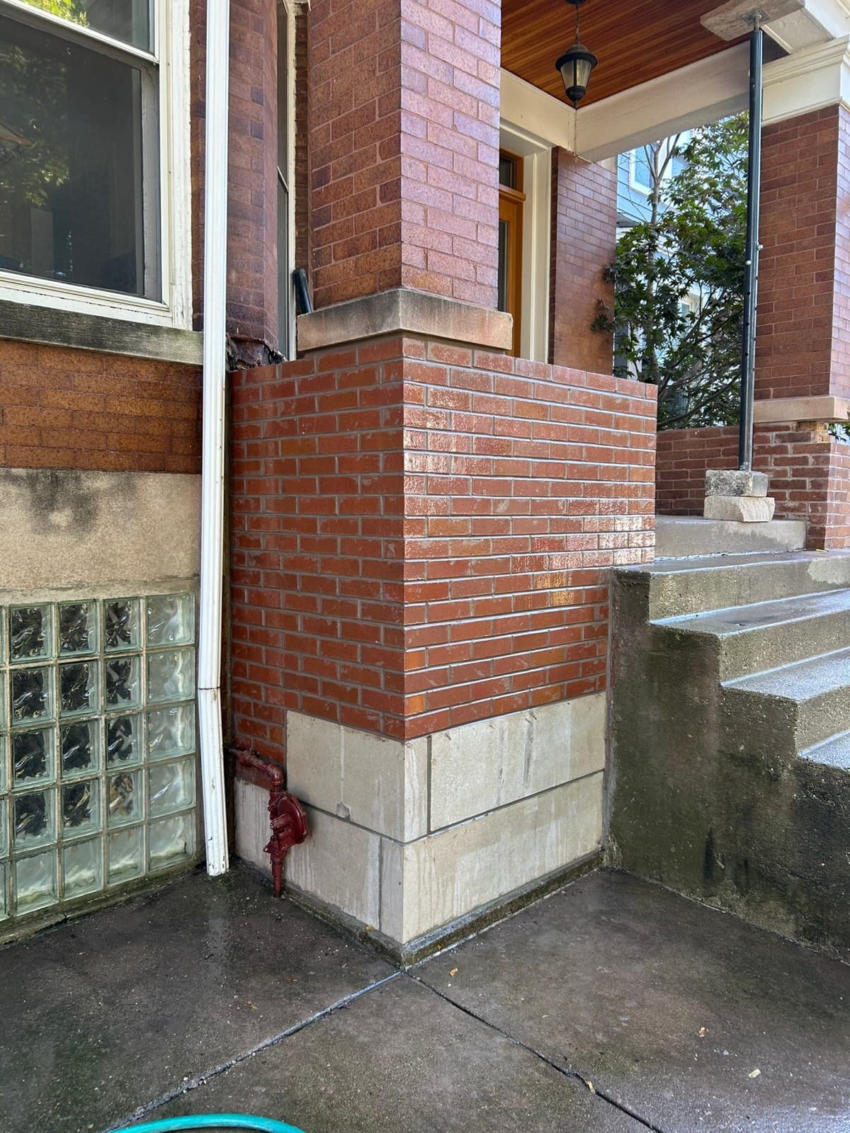 Brick Porch Column Rebuild — completed