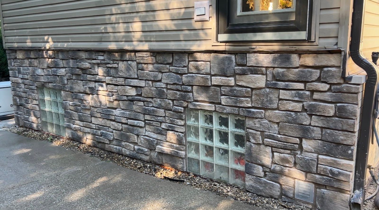 Stone Veneer Foundation — after